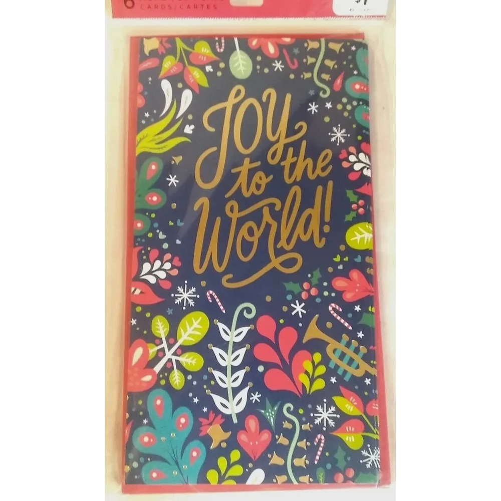 Money Gift Christmas Cards Envelopes (6) NEW Hallmark Connections